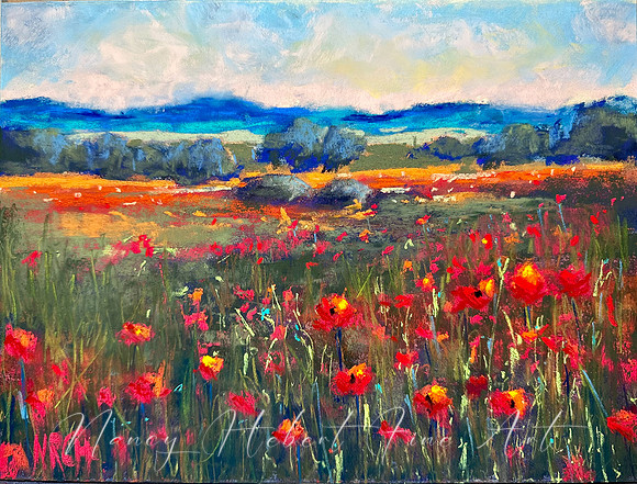 Poppy Field - Pastel