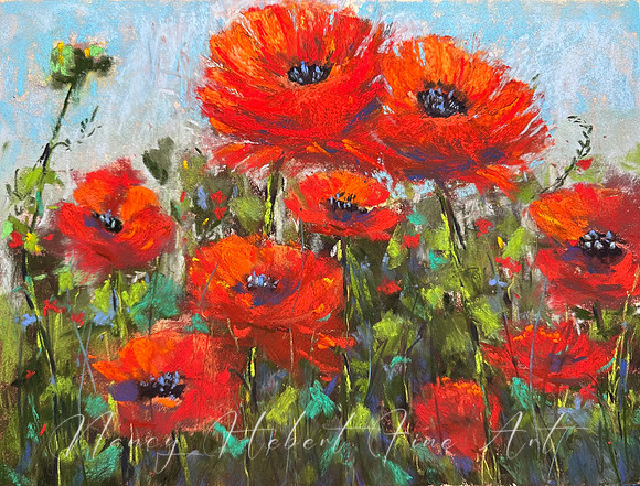 Poppies - Pastel
