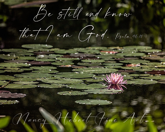 Be Still and know that I am God